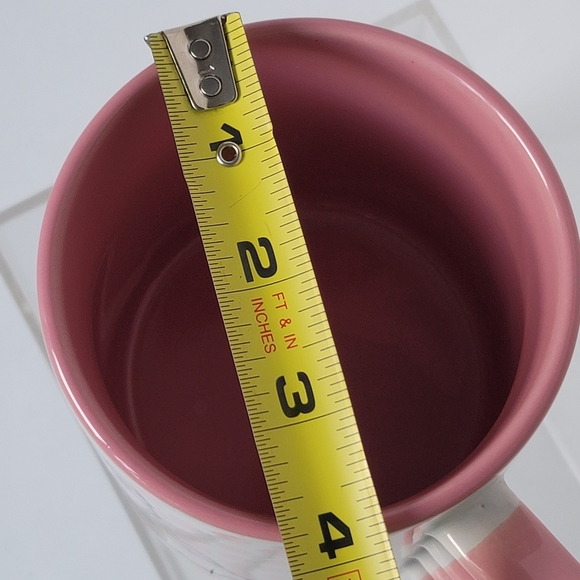 Hello Kitty Silver Buffalo Sanrio Rainbow Dots Sculpted Bow Handle Ceramic Mug - Picture 12 of 12